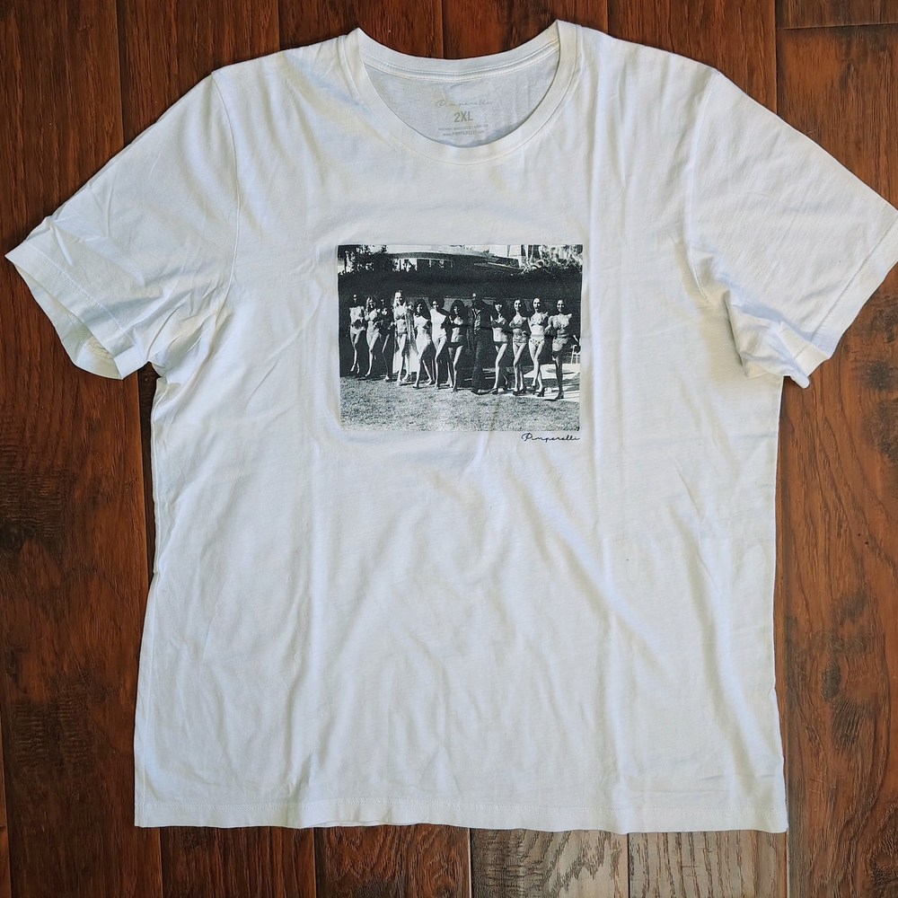 Pimperelli bikini group photo white tshirt Size 2XL-3XL